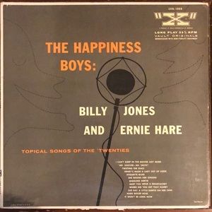 Billy Jones And Ernie Hare The Happiness Boys Vault Originals Vinyl Lp '55